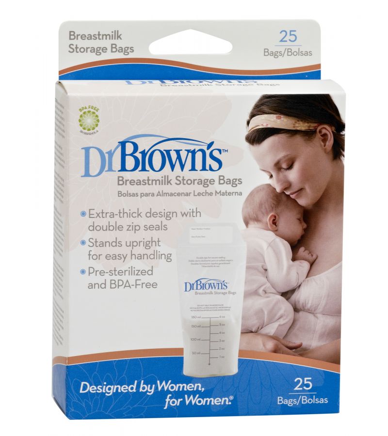 Σακουλάκια φύλαξης μητρικού γάλακτος DR BROWN\'S (25 τεμ)